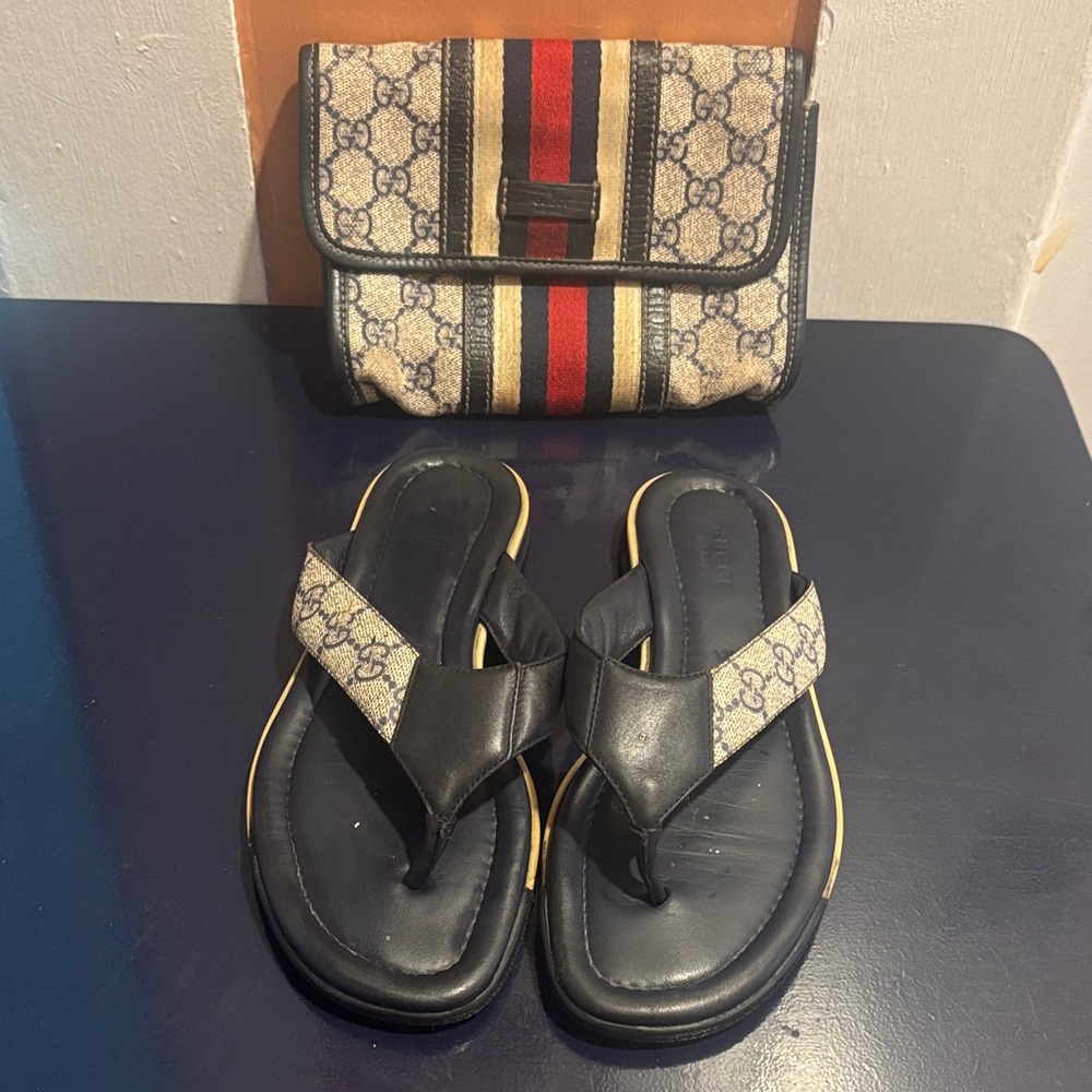 Gucci Blue  and Red Accessories set